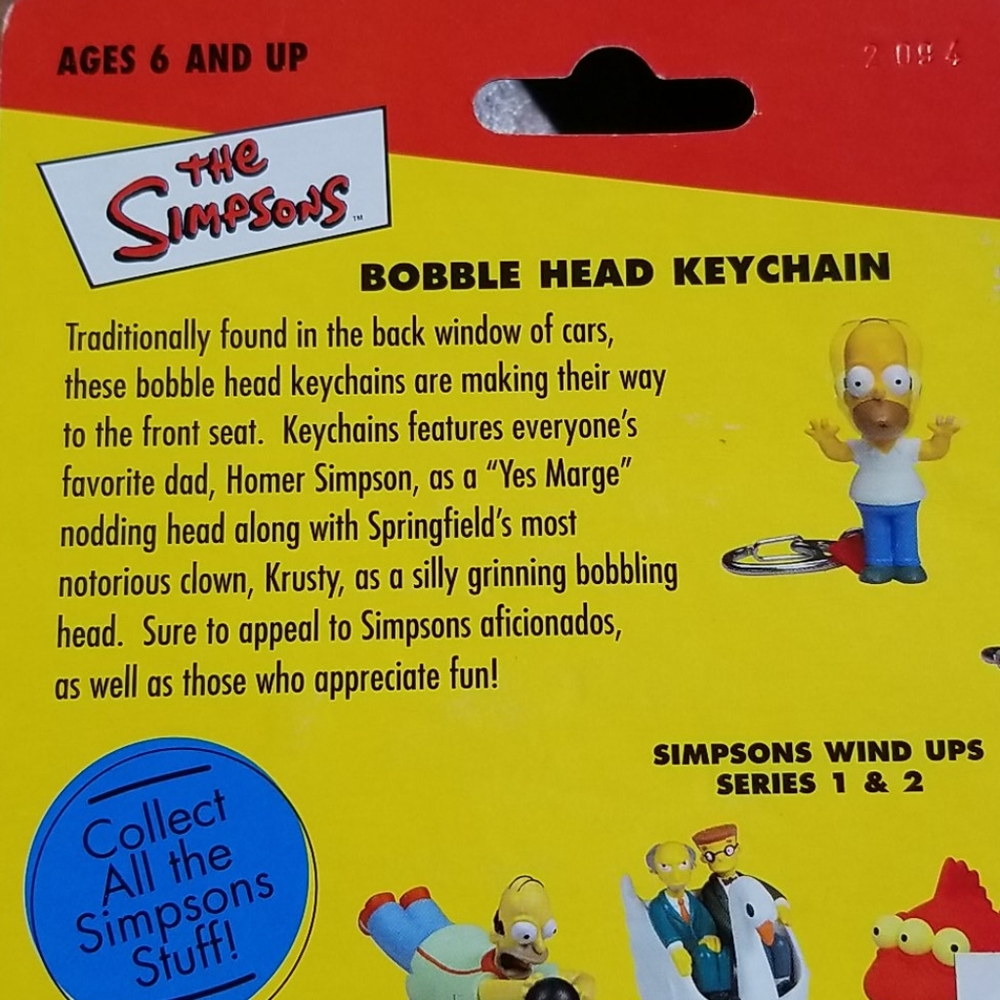 Krusty Bobble Head Keychain - Picture 7 of 10